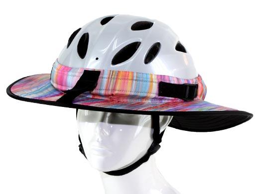 Da Brim Sporty Cycling Helmet Visor Pastel Ribbons