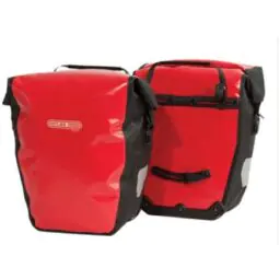 Ortlieb Back-Roller City Rear Pannier: Pair, Red/Black