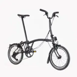 Brompton P Line Urban M4L Titanium Superlight  Folding Bicycle - Midnight Black Metallic