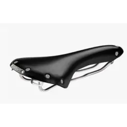 Brooks B15 Swallow Leather Bicycle Saddle - Black, 153mm