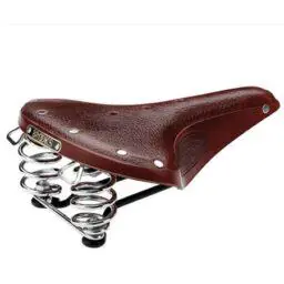 Brooks B67 Classic Leather Bicycle Saddle -Antique Brown w/ Chrome Springs 205mm