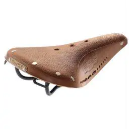 Brooks B17 Classic Leather Bicycle Saddle - Softened Dark Tan, 175mm