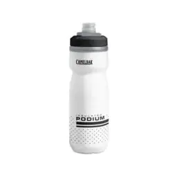 Camelbak Podium Chill Water Bottle: 21oz, White/Black